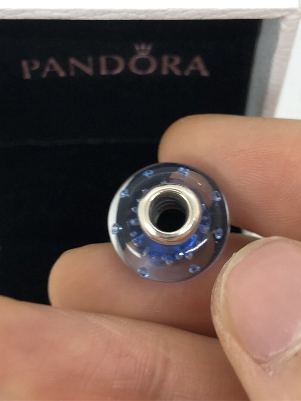 👍👍Pandora Blue Murano Glass Bead Charm - Picture 7 of 7